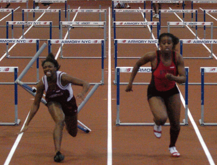 Girls 55m hurdles